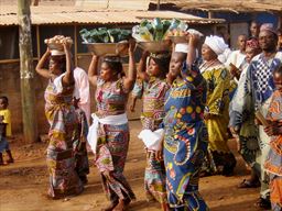 Traditional procession in Ghana